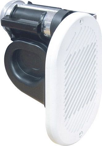 El-horn 24V til indbygning hvid-1