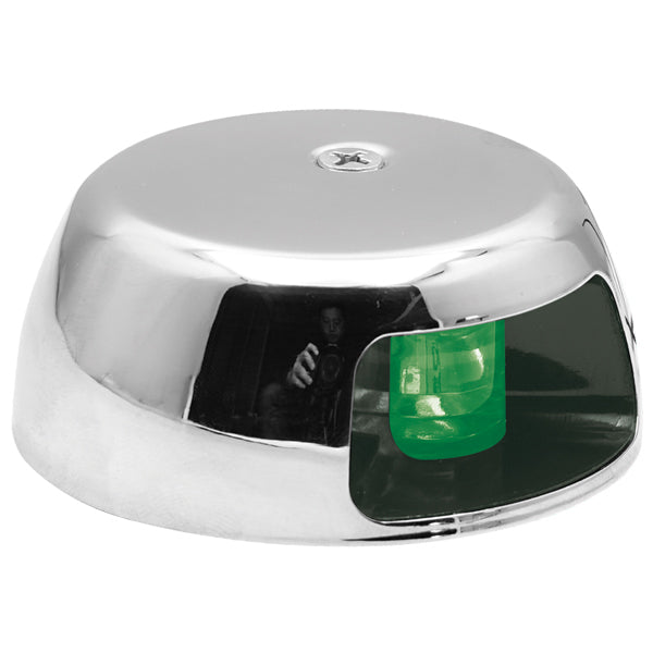 Lanterne LED RF stålhus Styrbord 1NM / <12 m båd-1