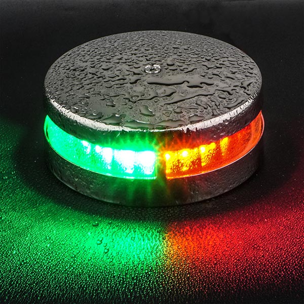Lanterne LED RF stålhus Dobbelt 2NM / <20 m båd-2