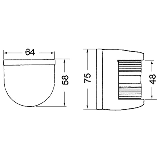Lanterne syrbord RF 316-2