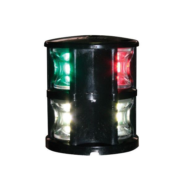 Lalizas LED kombi lanterne 3-farvet + anker 2NM sort hus-1
