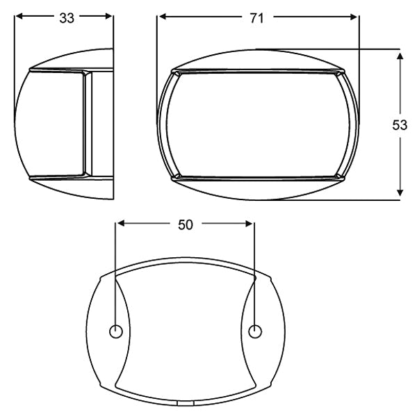 Hella LED lanterne 2NM hvid plast agterlanterne
