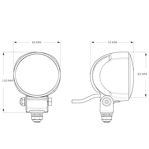 Hella dækslys hvid LED 2100 lumen 9-33V-2