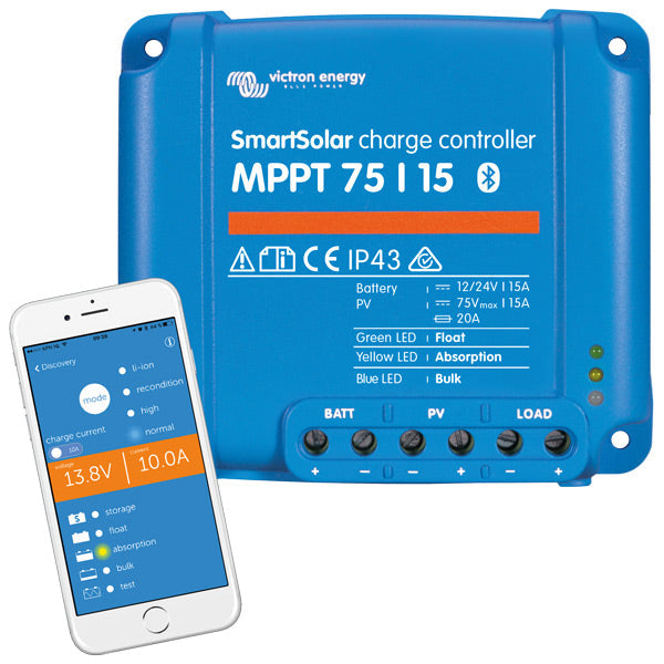 Victron SmartSolar MPPT Solcelleregulator – Maksimal Effektivitet med Bluetooth-1