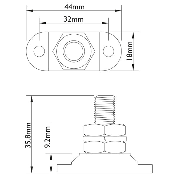 Bep samleblok 10mm sort-2