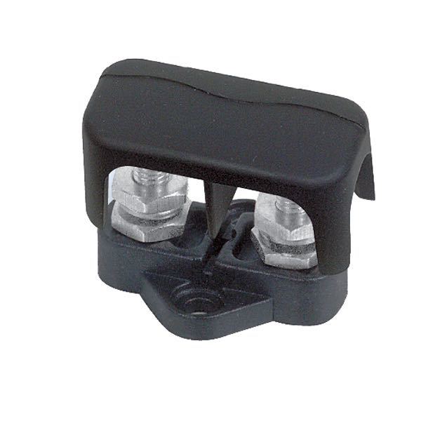 BEP samleblok sort dobb. 6mm med dæksel-1
