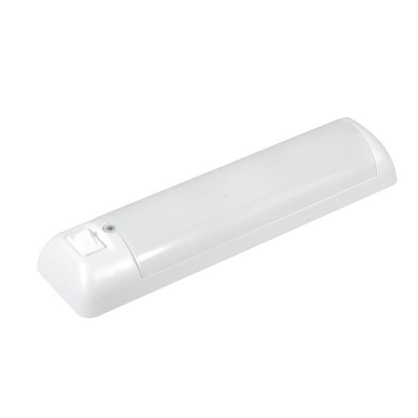 Lysstofarmatur hvid 12V LED 80 lumen indbygget LED strip 0,75W-1
