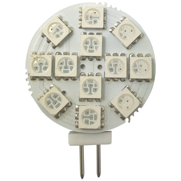 1852 LED G4 rød/hvid sidepin Ø30mm 10-30V 0,5/1,4/10W 2 pak-1
