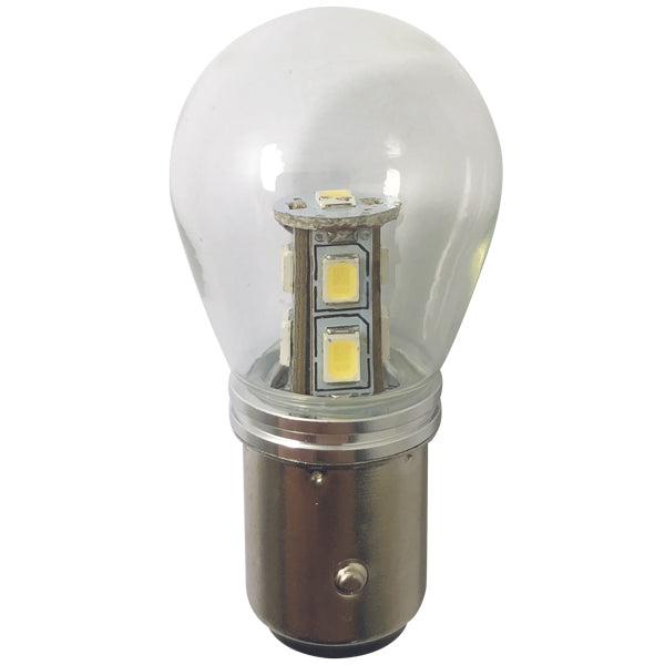1852 LED lanterne pære BAY15D 10-36Vdc 1,6/15W 6000K - 2 pak-1