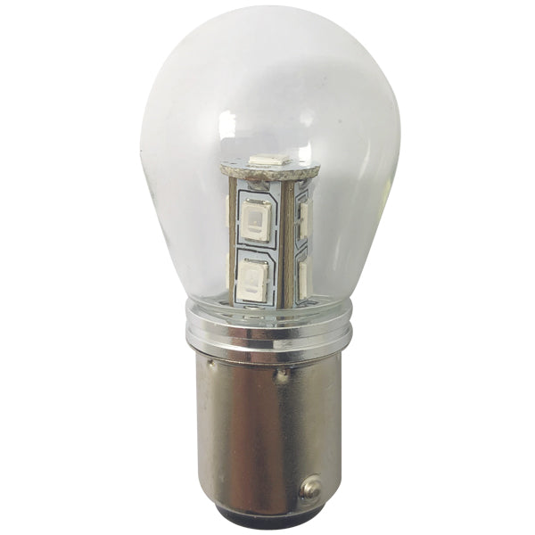 1852 LED lantern pære BAY15D 10-36Vdc 1,6/15W grøn - 2 pak-1