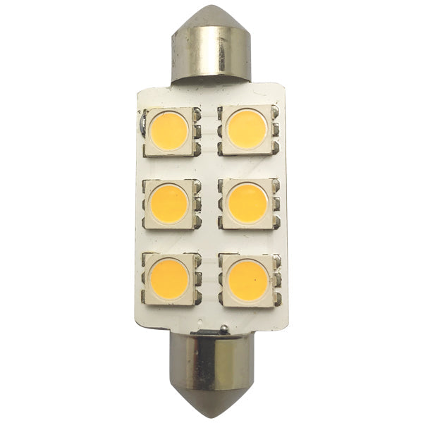 1852 LED pinolpære 42mm 10-36vdc 1,2/10W - 2 pak-1