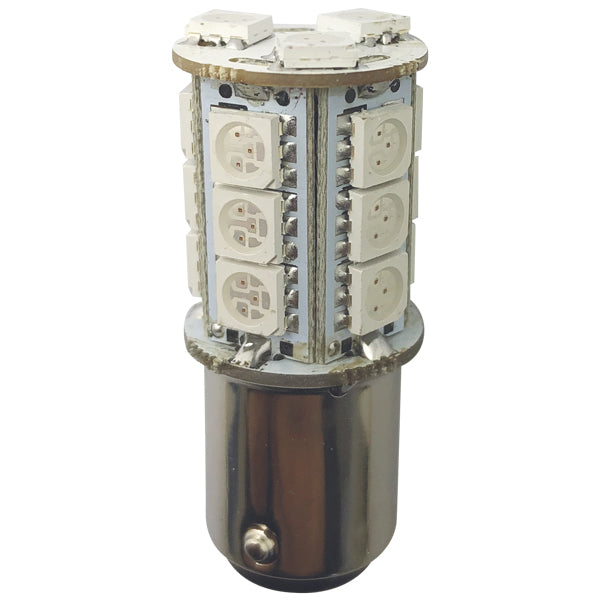 1852 LED lantern pære Bay15D,10-36V 2,4/25W rød - 2 pak-1
