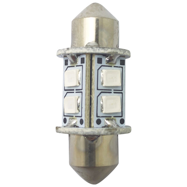 1852 LED pinolpære 31mm 10-35V 0,8/8W grøn - 2 pak-1
