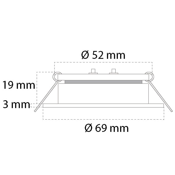 Casolux Maria lille med touch 3000K 10-32v-6