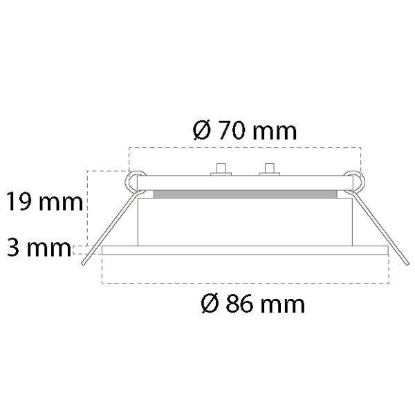 Casolux Maria stor med touch 3000K 10-32v-6