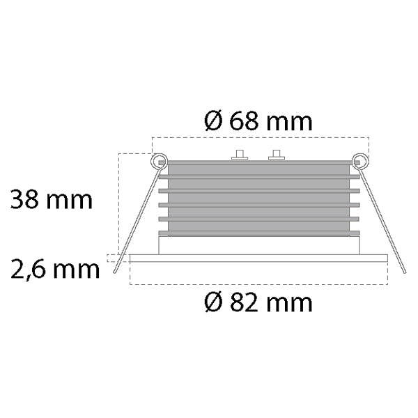 Casolux Malou RF stål 3000K 10-32V-4