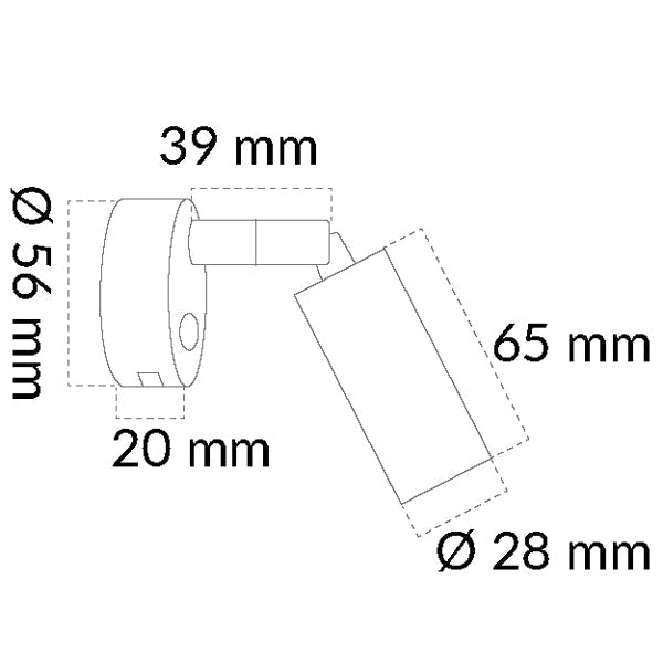 Casolux Martha væglampe flex RF 3000K 10-30v-2