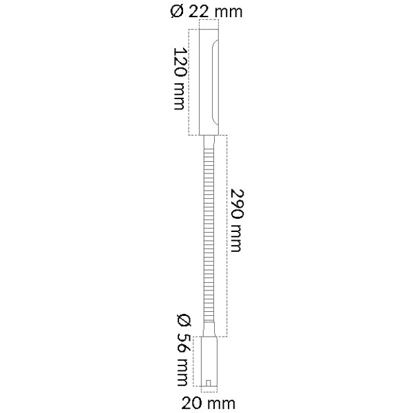 Casolux Malene Touch væg kortlampe 3000K 10-29v-2