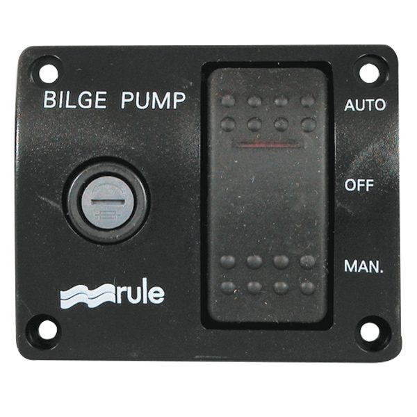 Rule pumpepanel 12v med 3-vejs kontakt og sikringsholder-1