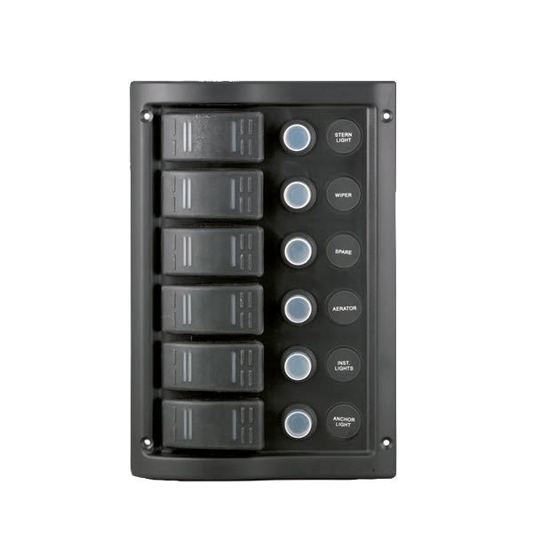 Strømpanel 6kont.vandtæt d-lux-1