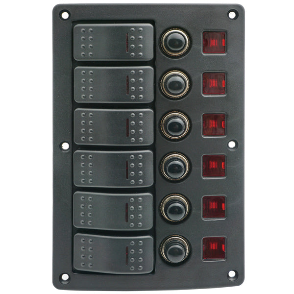 1852 elpanel med automat sikringer 6 kontakter-1