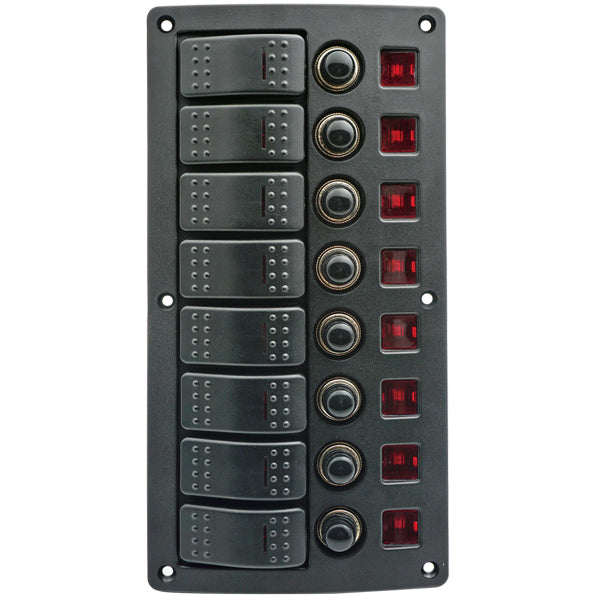 1852 elpanel med automat sikringer 8 kontakter-1