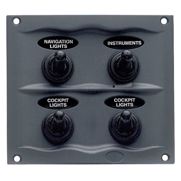 BEP strømpanel 4 kontakter.12V-1