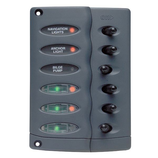 Bep lux strømpanel 6 kont.12v-1
