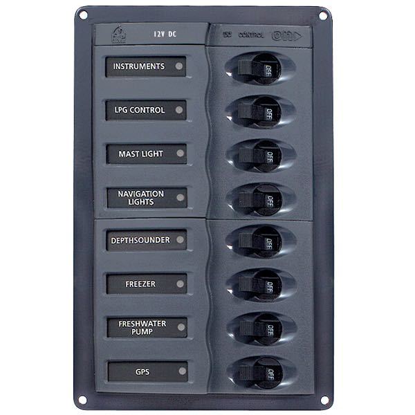 Bep lux strømpanel 8 kont.12v-1