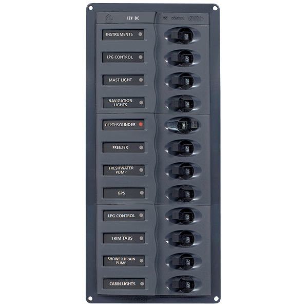 Bep lux strømpanel 12 kont.12v-1