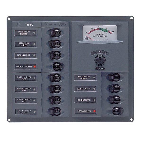 Bep lux strømpanel 12 kont.12v-1