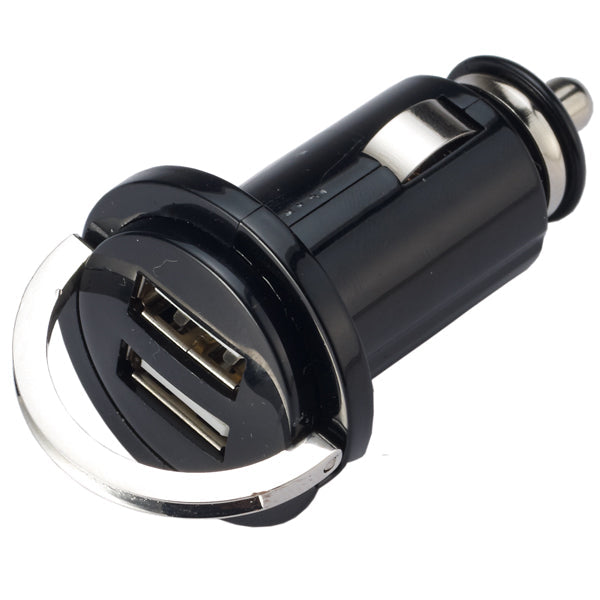 Usb lader dobbelt 12-24Vdc udtag 5v/2,1Amp til cigarstik-1