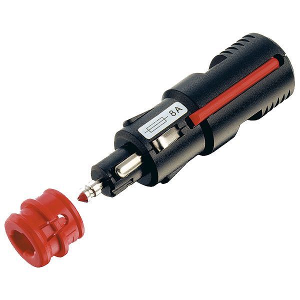 Universalstik 12/24V med 8Amp sikring til cigarret stik-1