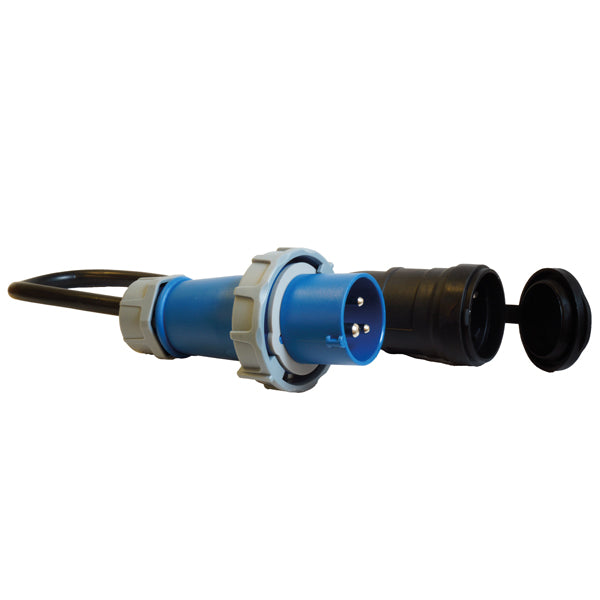 1852 CEE 220V han IP67 til Schuko hun - 2,5mm2 kabel 0,5M-3