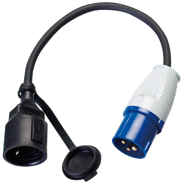 1852 CEE 220V han til almindelig hun - 0.50m kabel 2.5kv-1