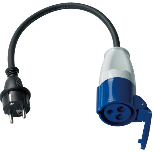 1852 CEE 220V hun til almindelig han - 0.50m kabel 2.5mm2-1