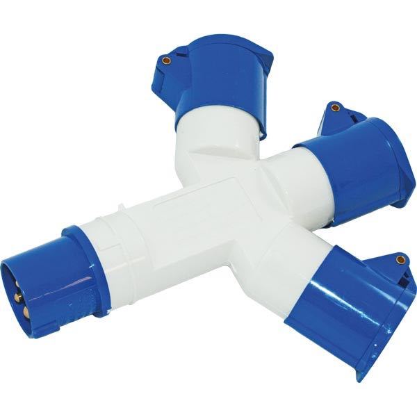 Cee 220v fordeler 3 udgange-1