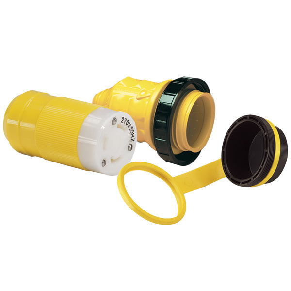Marinco landstrømsstik 32Amp med cover og kappe-1