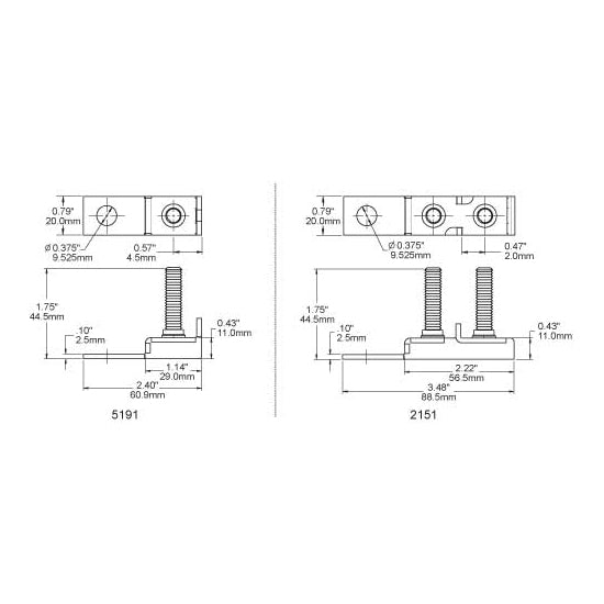Blue Sea Terminal Fuse Block 300A-2