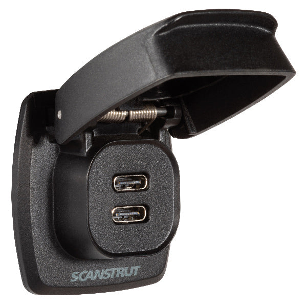 ScanStrut Flip-Pro vandtæt 2 x USB C ladestik 12-24V /36-60W-1