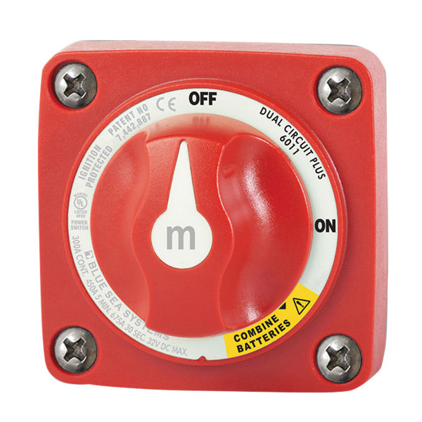 Blue Sea Batteriomskifter Mini Dual Plus, 300A-1