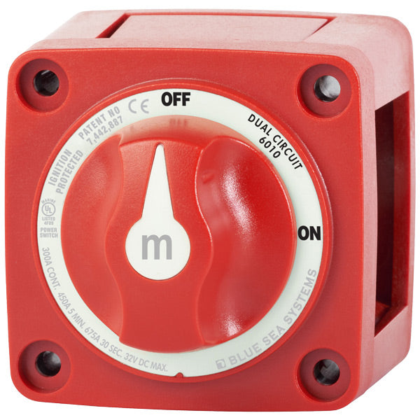 Blue Sea Batteriomskifter Mini Dual, 300A-1