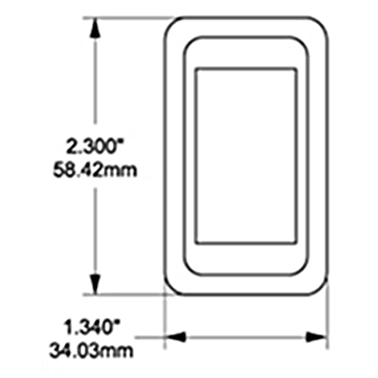 Blue Sea Systems Contura Mounting Panel 1pos-2