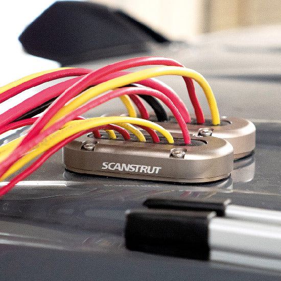 ScanStrut Dæksgennemføring til 4 x <15mm ledninger, Alu-4