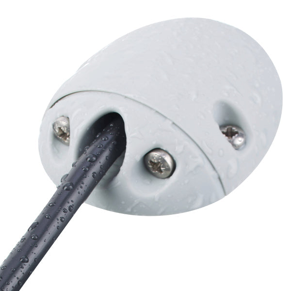 90° kabel gennemføring hvid nylon-1