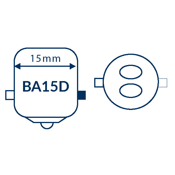 Nauticled bajonet BA15D Ø25x48mm 10-35vdc 1,6/15W-2