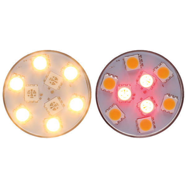 Nauticled hvid/rød BA15D Ø32x38mm 10-35V 0,6/1,6W 5/10W-2