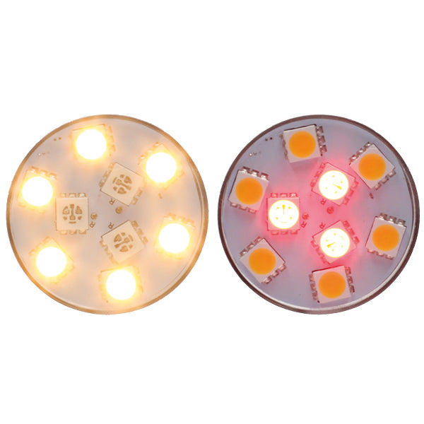 Nauticled hvid/rød lys ba15s ø32x38mm 10-35v 0,6/1,4w 5/10w-2