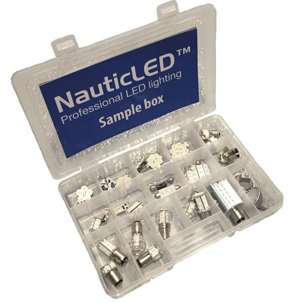 Nauticled sample box med 36 led-pærer og adapter-1