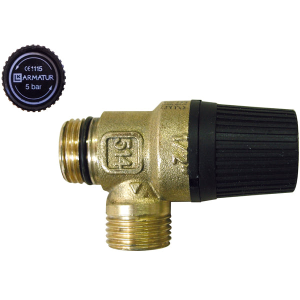 Isotemp sikkerhedsventil square 16l 5.0 kp/cm2-1